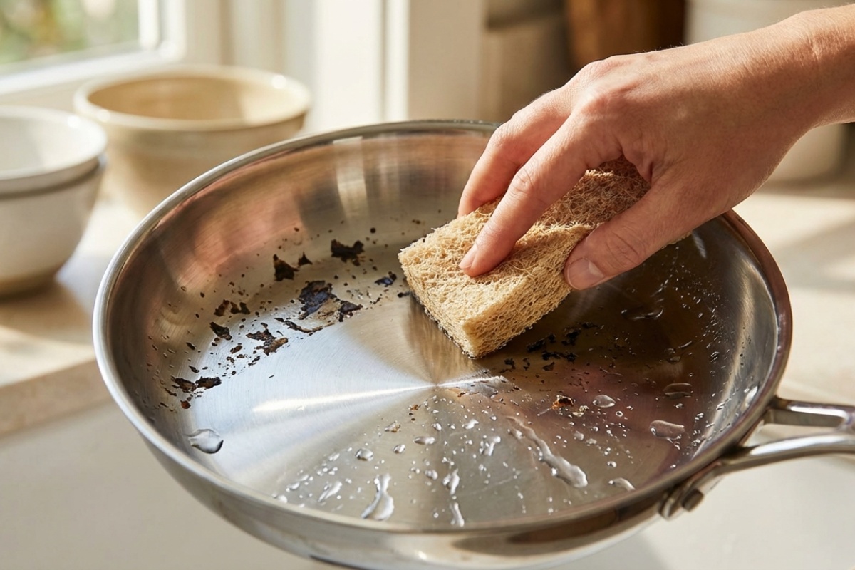 Nemojte ribati tavu satima: prelijte zagorjelo ovom jeftinom mješavinom na 15 minuta i sva će se prljavština sama skinuti kao film detail 2
