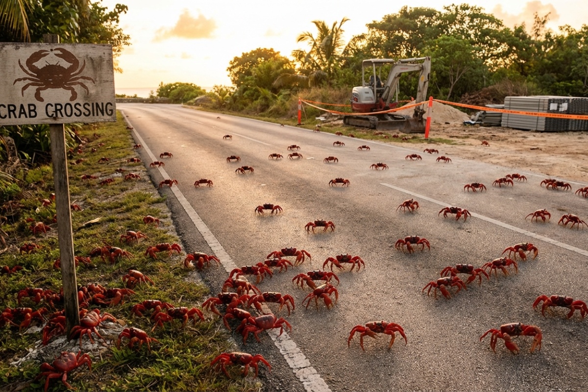 Na Božićnom Otoku živi 1.500 ljudi i 120 milijuna rakova. Za Google je to idealno mjesto za postavljanje podmorskog kabela. detail 2