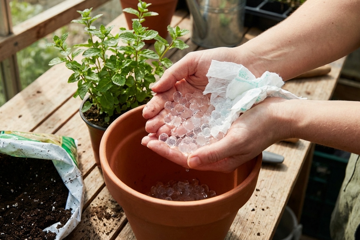 Zašto iskusni cvjećari stavljaju dječju pelenu na dno tegle prilikom presađivanja biljaka detail 2