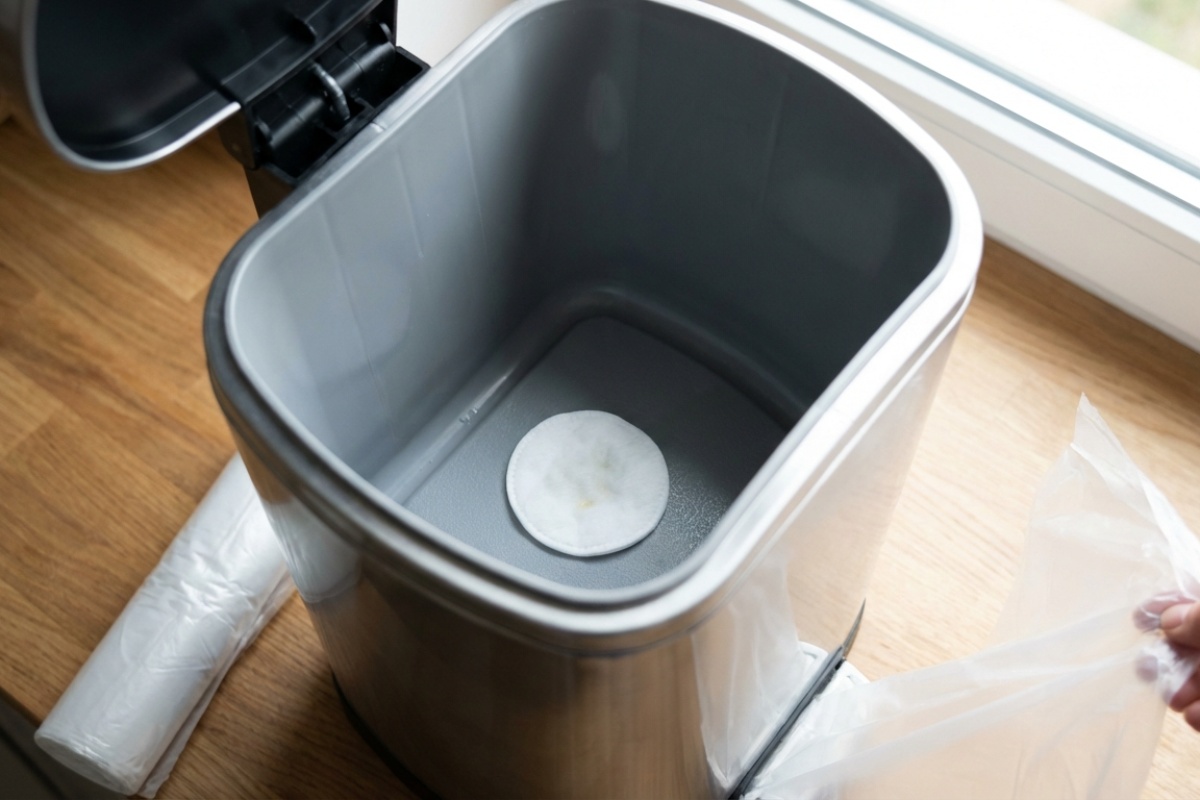 Zbogom, neugodan miris iz kante za smeće: stavite na dno, ispod vreće, pamučnu blazinicu namočenu ovim eterom detail 2