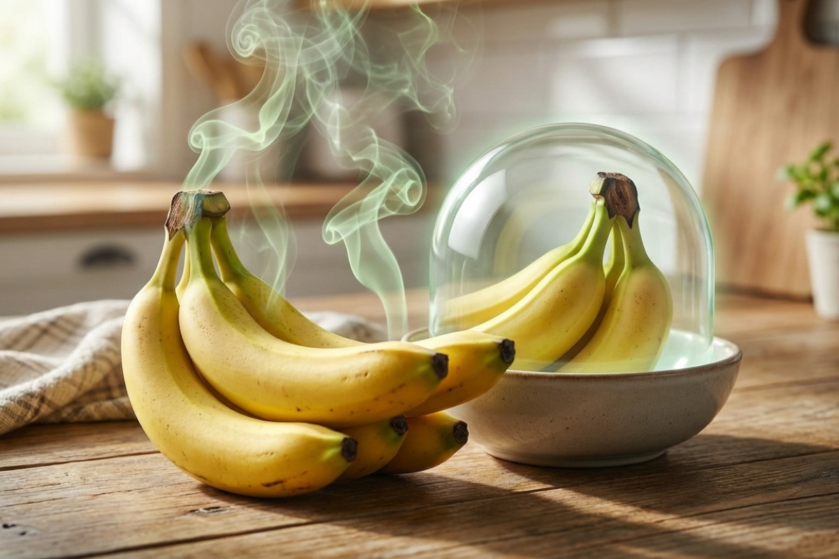 Banane neće potamniti tjedan dana: jednostavan trik s prozirnom folijom i peteljkom banane za koji malo tko zna detail 2
