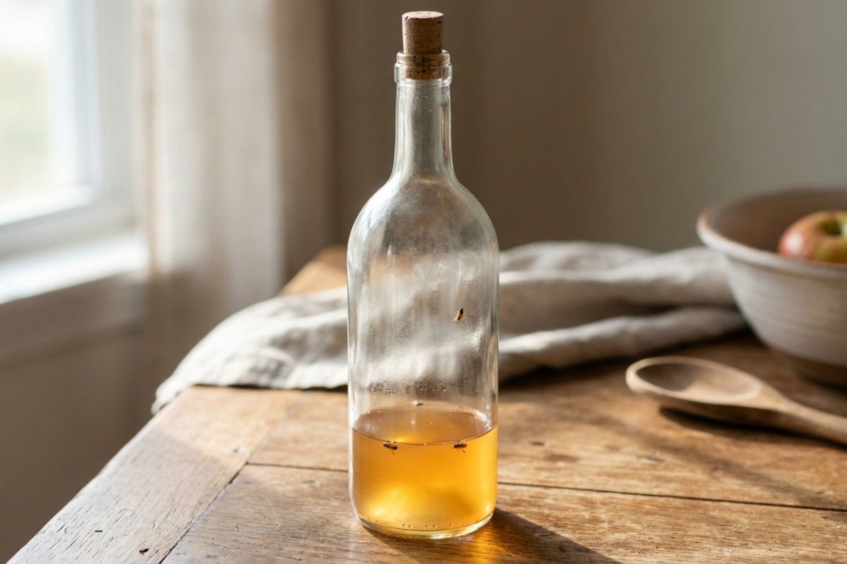 Sitne mušice u kuhinji nestat će preko noći: ne kupujte kemikalije, samo ostavite na stolu otvorenu bocu s ostacima ovog kiselog pića detail 2