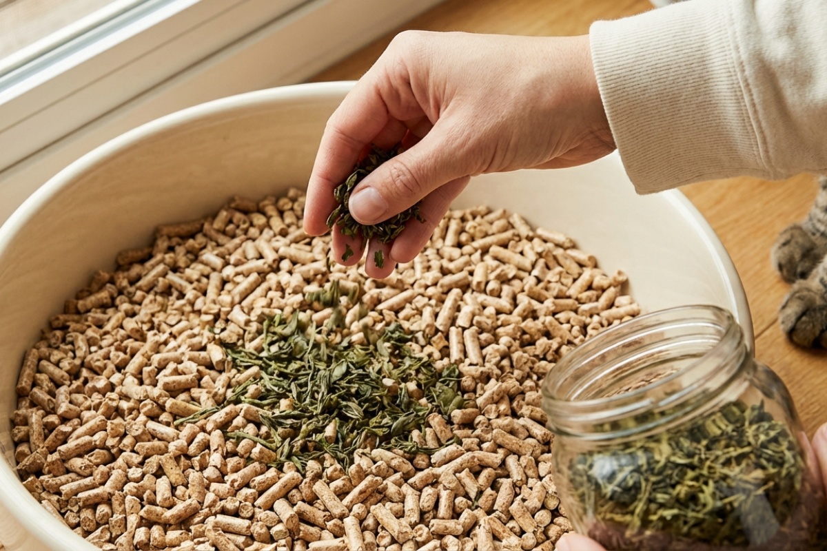 Miris iz mačjeg pijeska će nestati, čak i ako ga niste čistili dan: dodajte u stelju šaku ovog suhog lišća detail 2