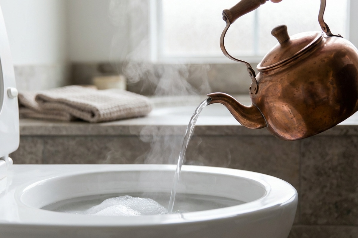 WC školjka začepljena, a nema odčepljivača: ovaj trik s vrućom vodom i sredstvom za pranje posuđa probit će začepljenje za 15 minuta detail 2