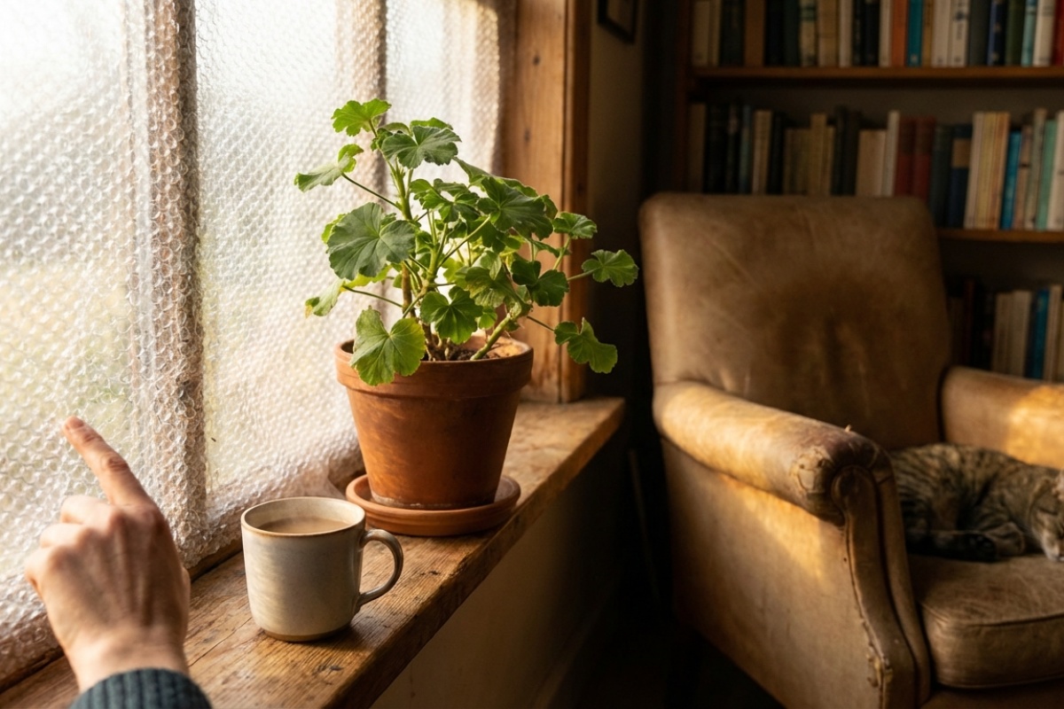 Kako izolirati prozore za zimu za sitniš, ako iz njih puše propuh: jednostavan trik s folijom s zračnim mjehurićima i vodom detail 2