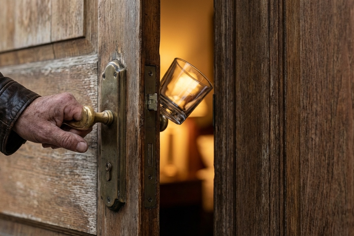 Zašto iskusni putnici uvijek vješaju čašu na kvaku vrata hotelske sobe za noć. detail 2