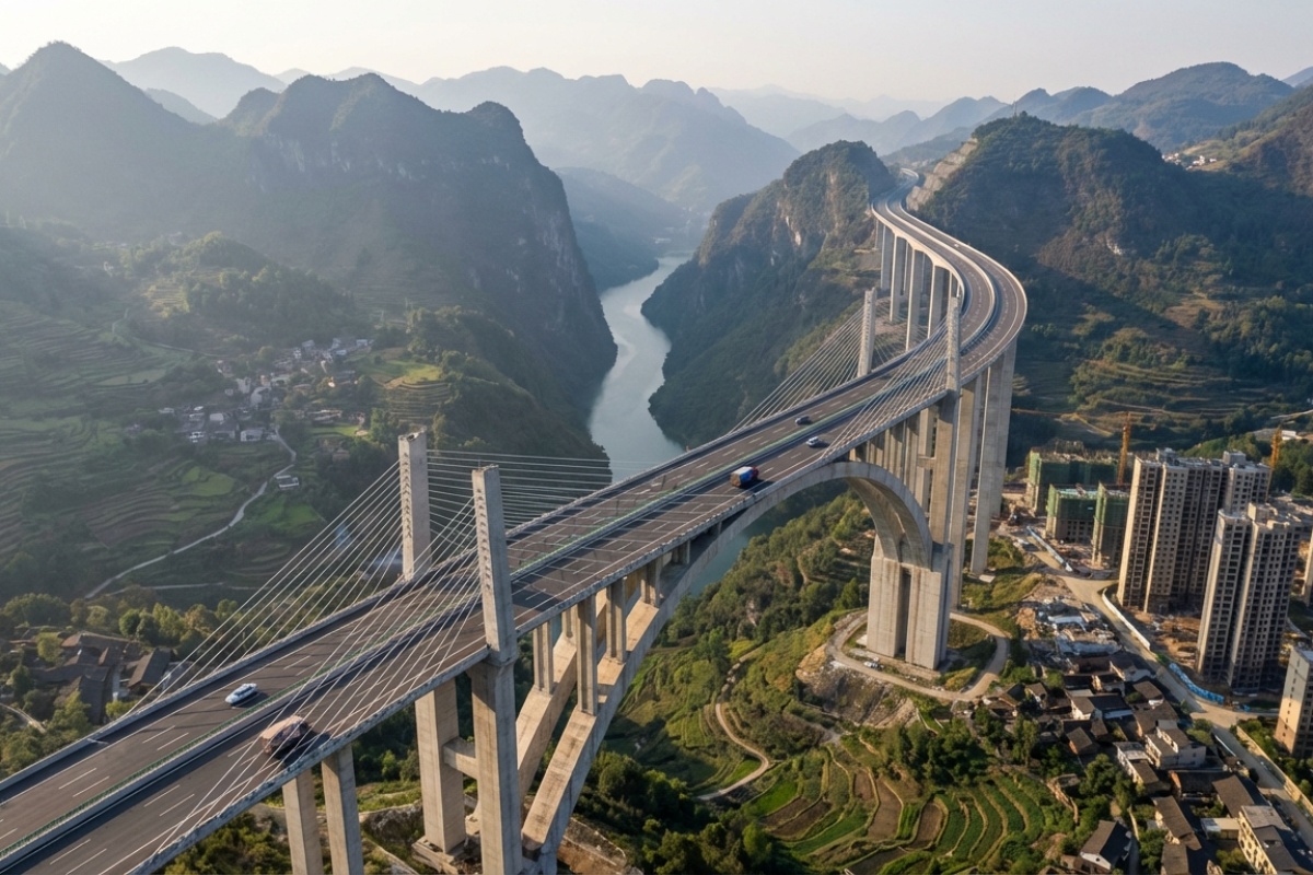 Most s najvećim rasponom čelika dovršio je svoj najteži izazov. I naravno, nalazi se u Kini. detail 2