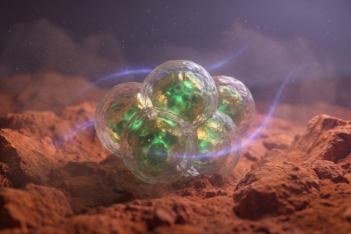 U našoj opsesiji teraformiranjem Marsa, pronašli smo dvije bakterije: jedna stvara cement, druga je štiti detail 2