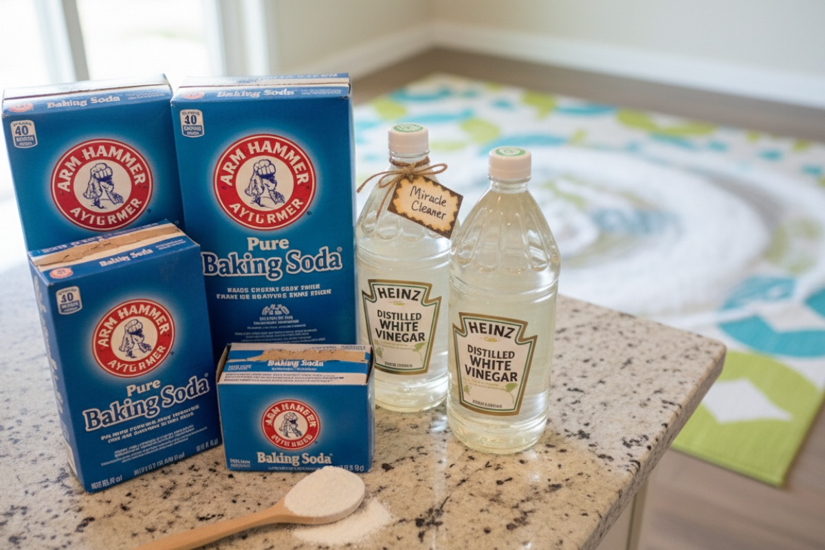 Miješam 2 žlice s tom tekućinom i čistim tepih. Taj trik uklanja mrlje i neugodne mirise za nekoliko minuta. detail 2