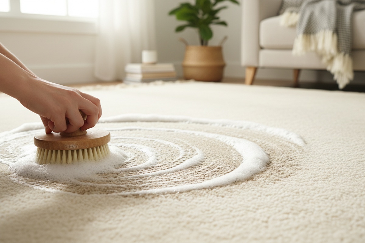 Otopite 3 žlice u 2 litre. Tepih će opet biti čist i pufast. Podignut će vlakna i ukloniti mrlje. Kućni način pranja tepiha detail 2