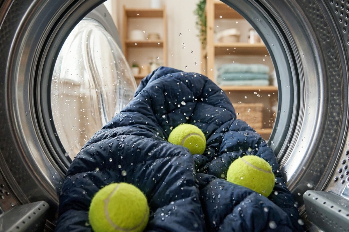 Kako pravilno oprati zimsku jaknu da ne izgubi oblik i da se punjenje ne zgruda detail 2