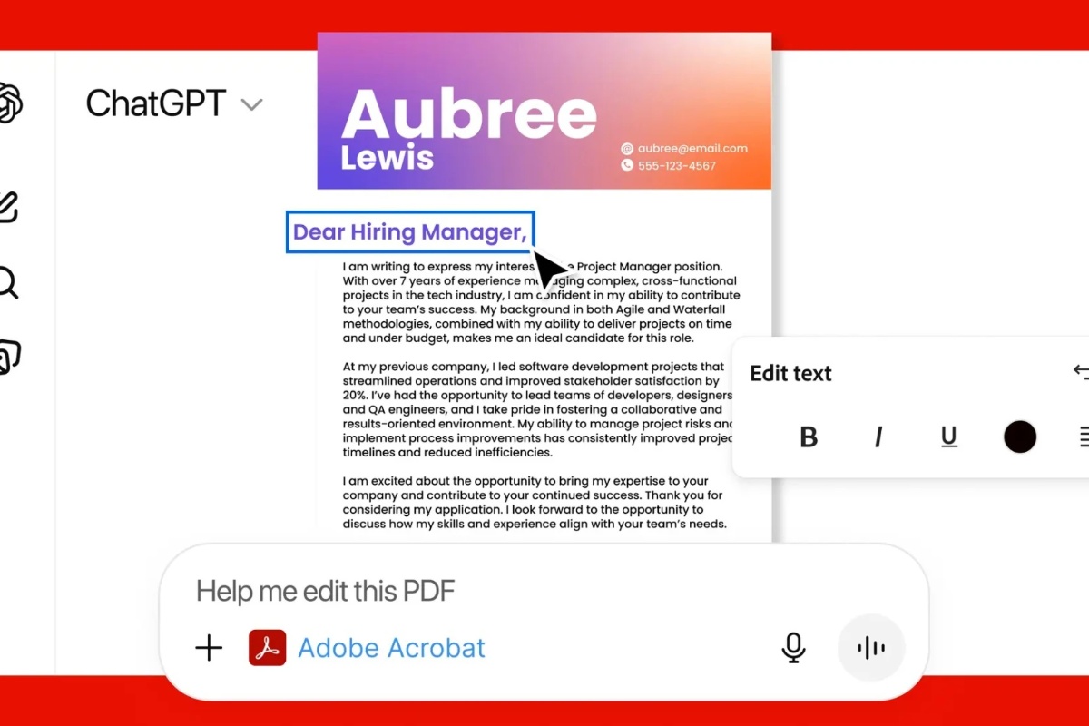 Photoshop i druge Adobe aplikacije sada su dostupne u ChatGPT-u: hoće li uređivanje fotografija sada postati još lakše? detail 2