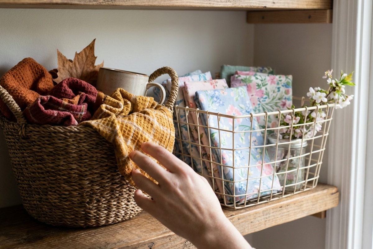 Rješenje za pohranu kuhinjskih krpa koje ih drži savršeno organiziranima detail 2