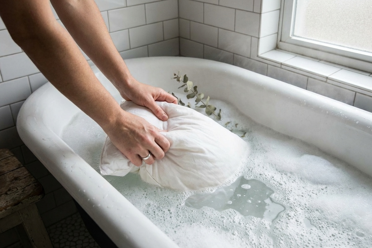 Najlakši način za čišćenje jastuka koristi samo sodu bikarbonu i vodikov peroksid—Evo kako detail 2