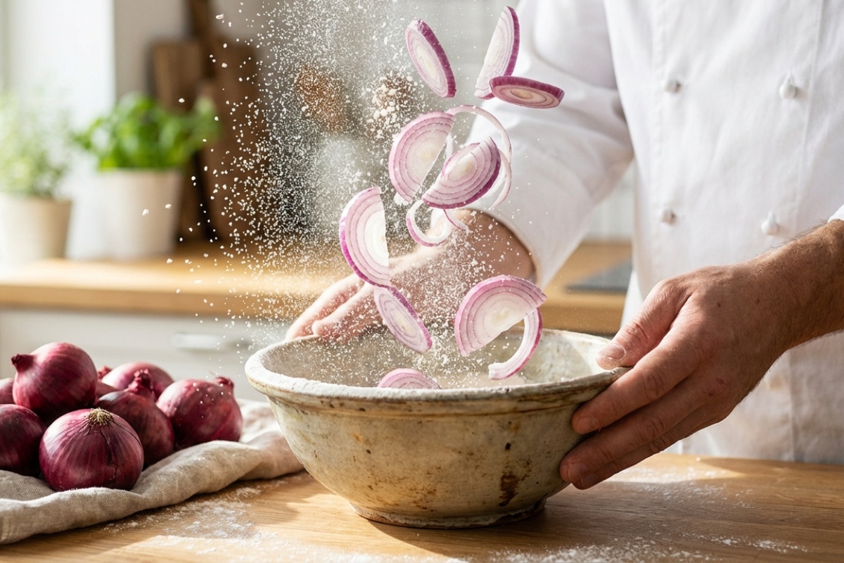 Zašto luk treba umočiti u brašno prije prženja? Trik iz zaboravljenih kuharica detail 2