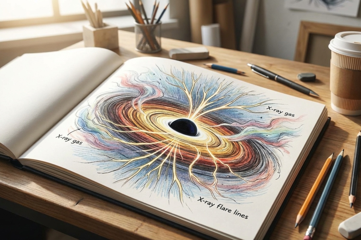 Crna rupa riga vatru. Astronomi po prvi put promatraju rođenje ultrabrzog vjetra plazme detail 2