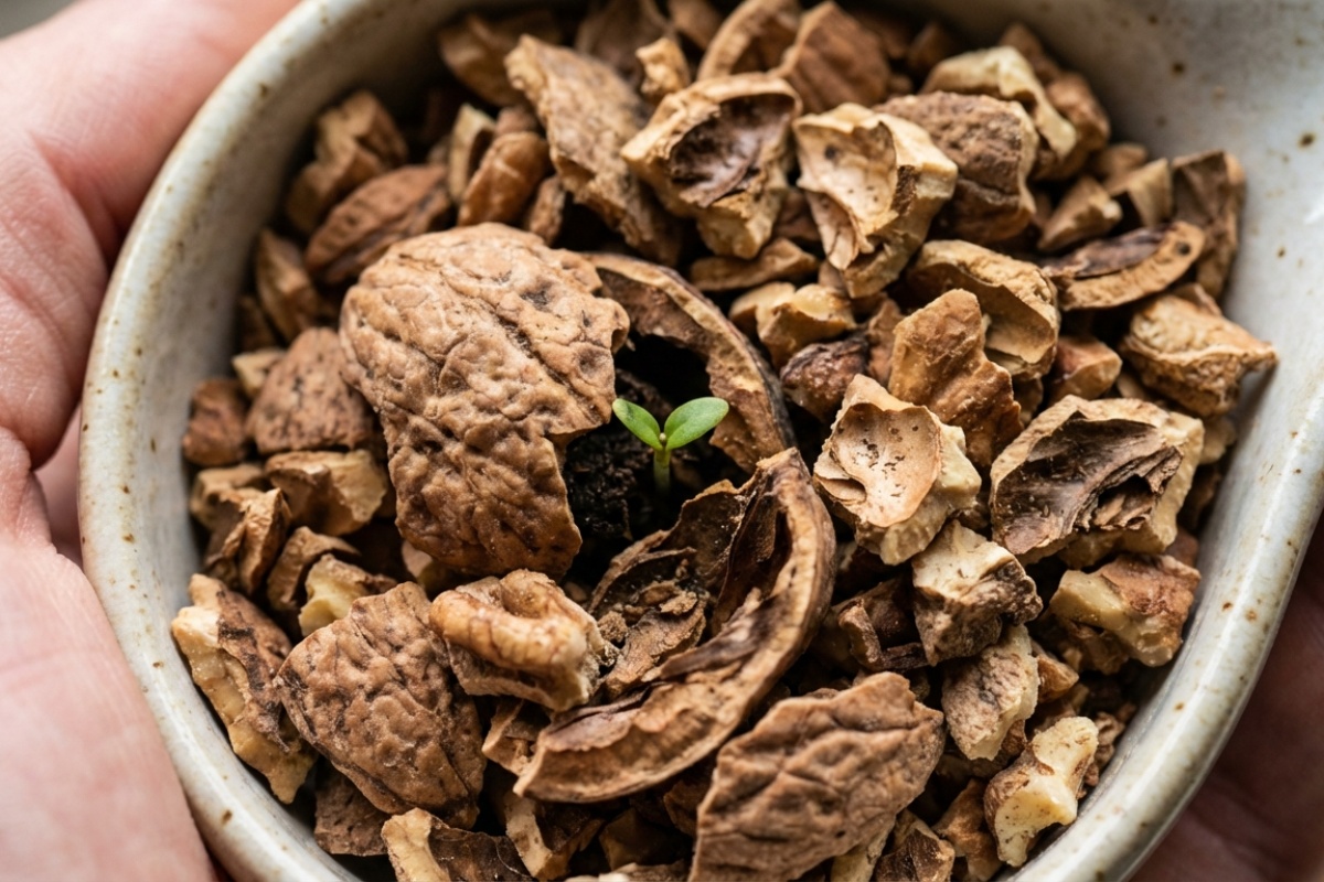 Gnojivo vrijedno zlata: čovjek koristi ljuske oraha u vrtu – i učinak vide čak i susjedi detail 2