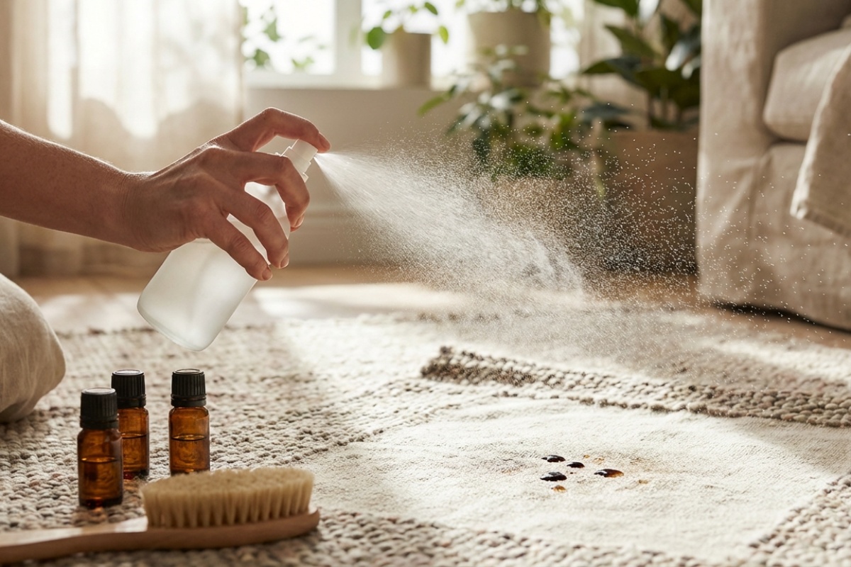 Brzo osvježavanje tepiha bez pranja. Učinite to prije blagdana - dovoljan je samo jedan proizvod detail 2