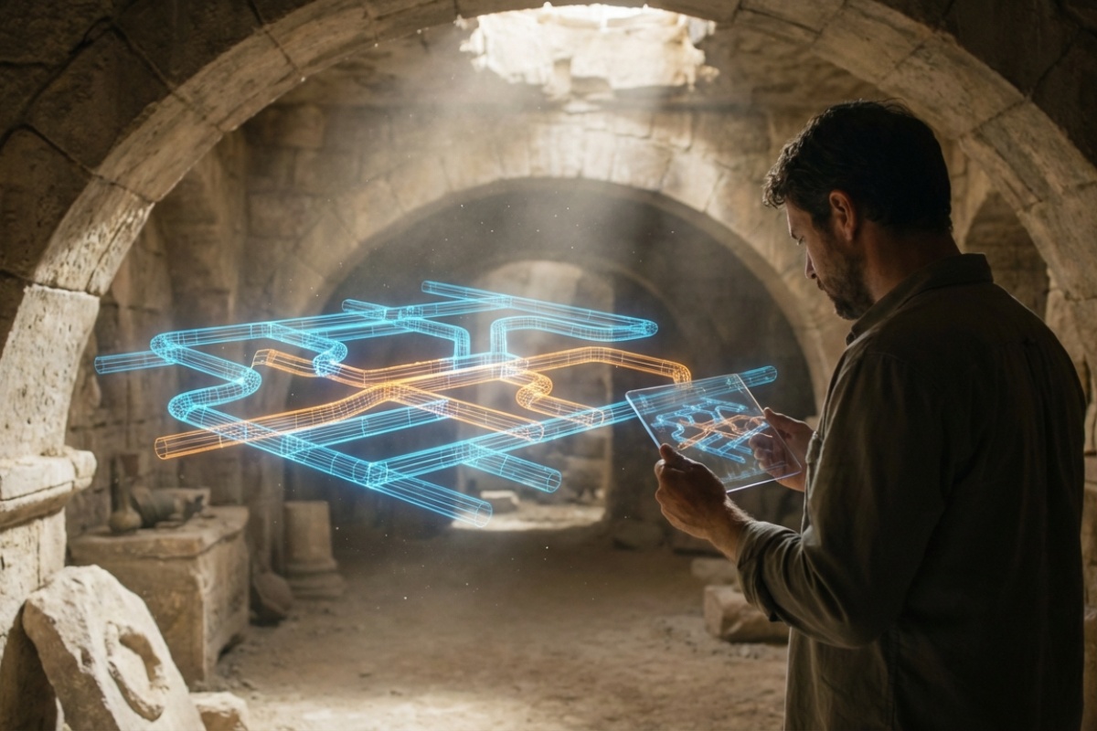 Povijesna prekretnica arheologa: mapiraju mrežu tajnih tunela drevnog etruščanskog grada suparnika Rima detail 2