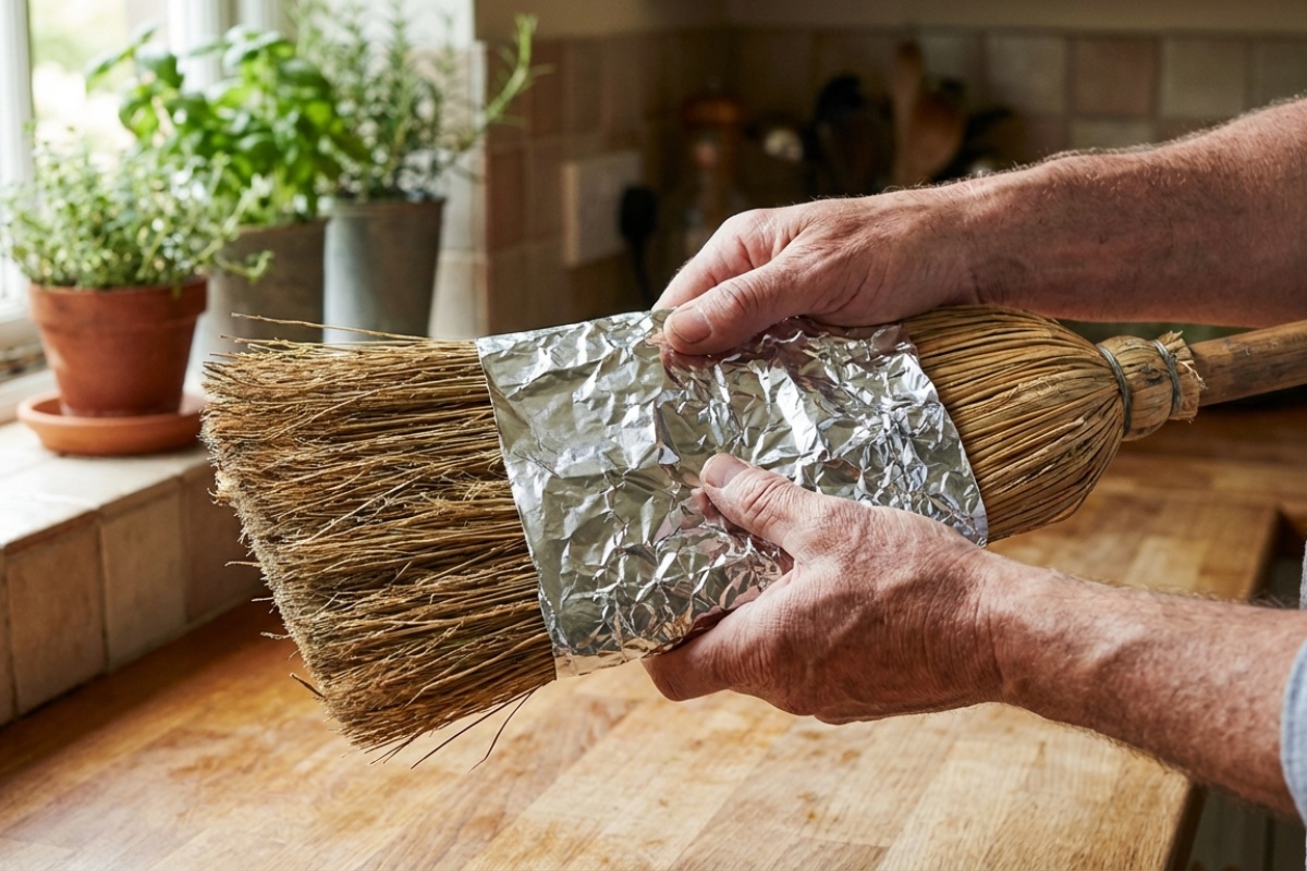 Aluminijska folija na metli: čemu služi i zašto preporučuju njezinu upotrebu detail 2