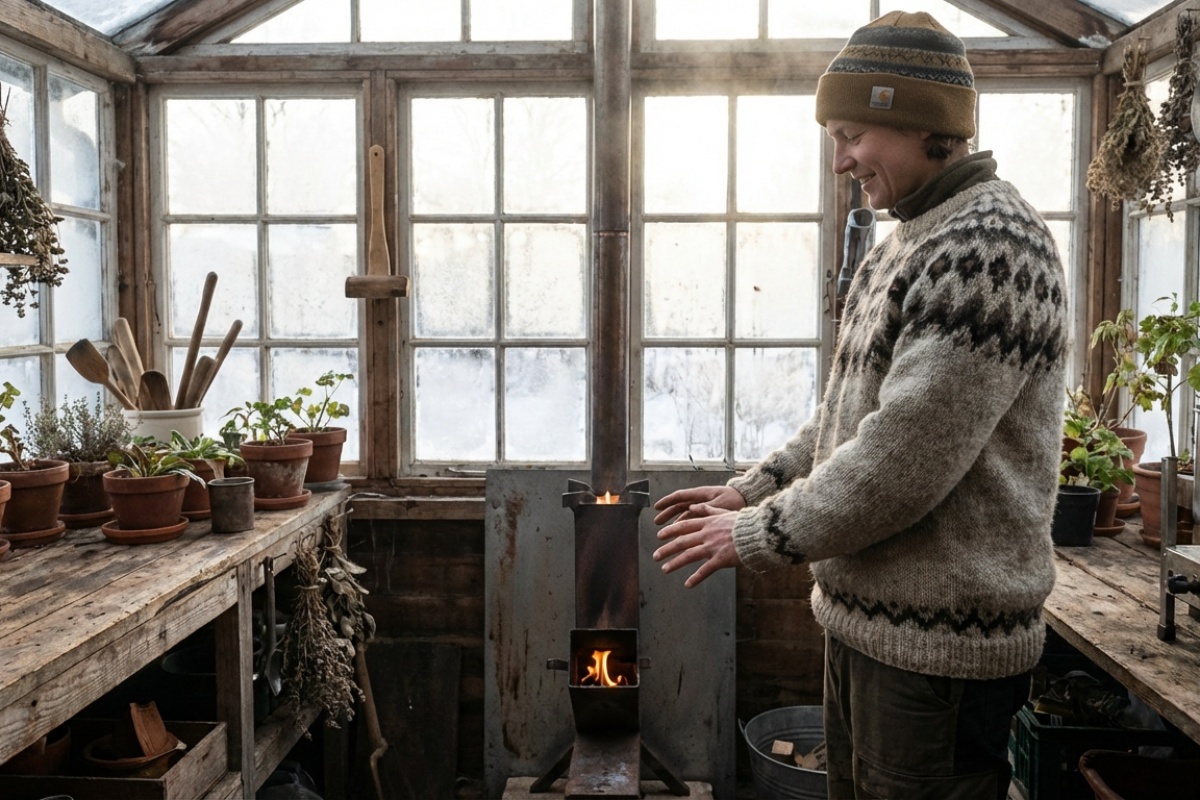 Jeftin način za toplu zimu. Jednostavna konstrukcija, ogromna ušteda goriva detail 2