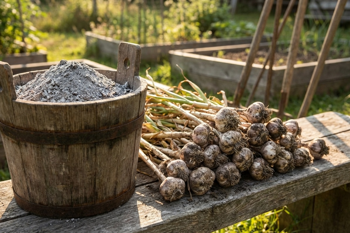 Čime prihraniti češnjak u prosincu za brzi rast u proljeće: gnojivo koje ima gotovo svatko detail 2
