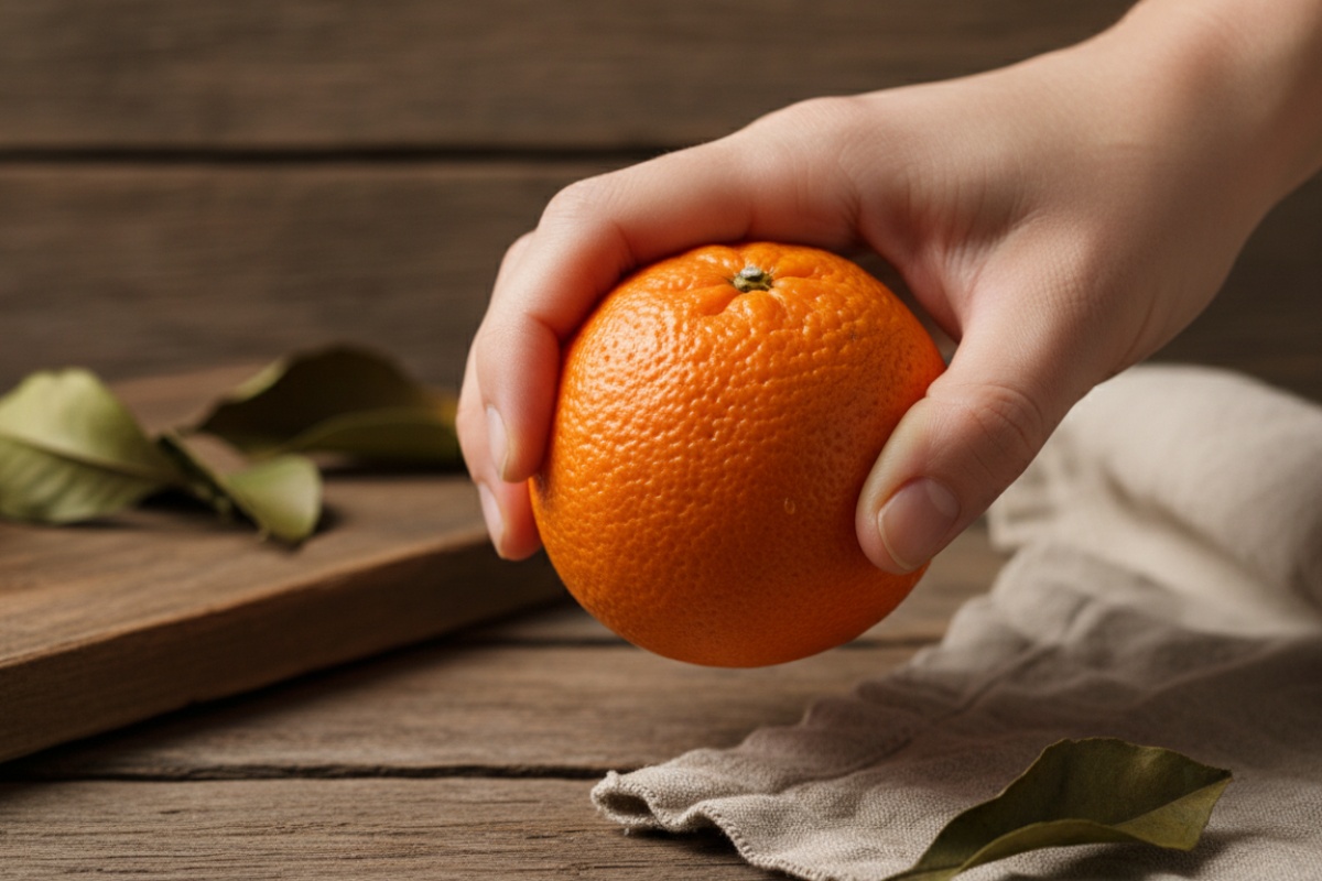 Kako odabrati najbolje naranče? Potražite na njima takvo udubljenje! detail 2