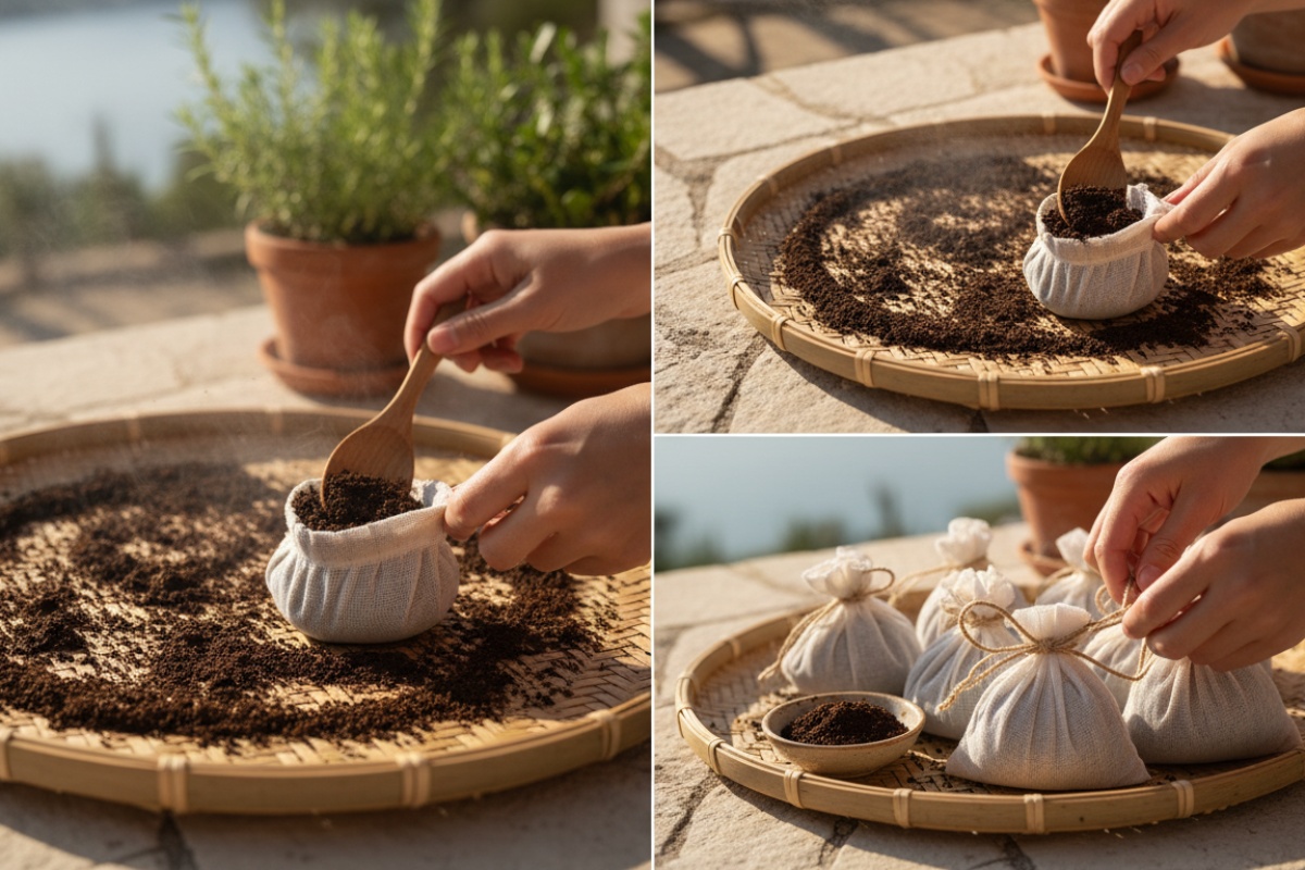 Vješanje vrećica s kavom na balkon: zašto se to preporučuje i čemu služi detail 2