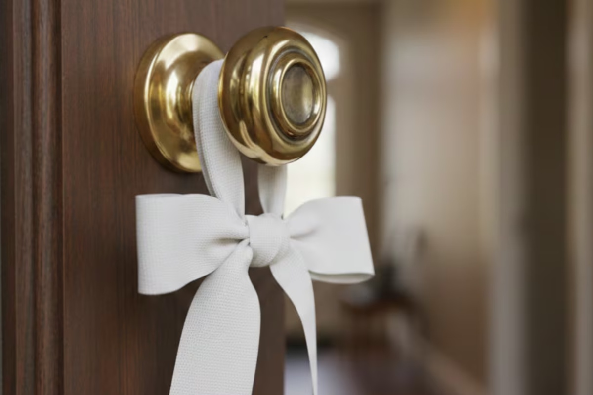 U trendu je: čemu služi vješanje bijele trake na ulazna vrata i zašto se to preporučuje detail 2