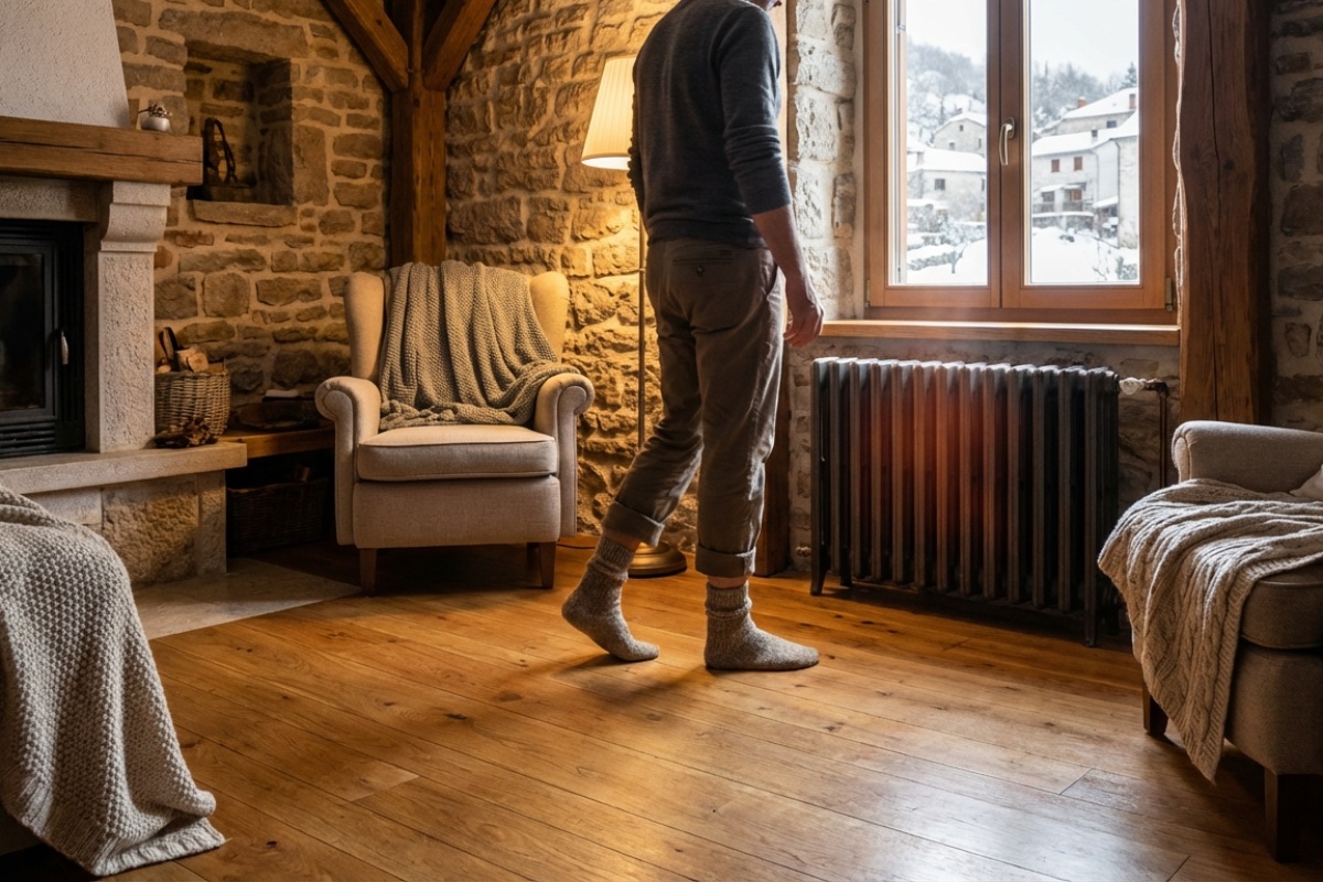 Stavljam 1 traku iza radijatora – i toplina ne odlazi u zid: papuče više nisu potrebne – čak je i pod postao topliji detail 2
