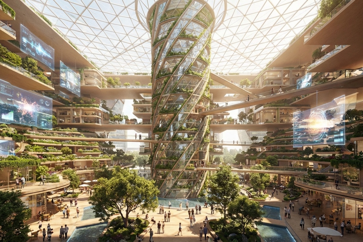 Gradi se najgigantska zgrada na svijetu usred pustinje: građevina široka 400 metara detail 2