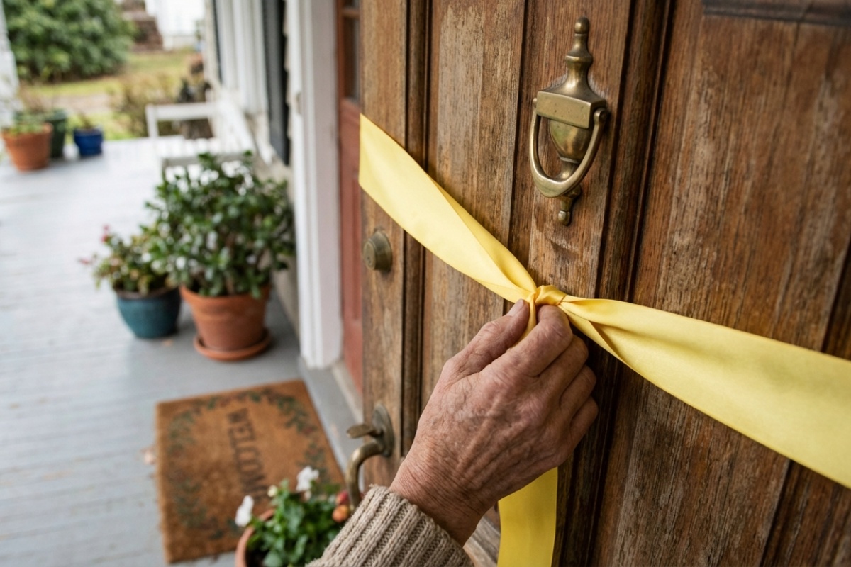 U trendu je: čemu služi vješanje žute vrpce na ulazna vrata i zašto se to preporučuje detail 2