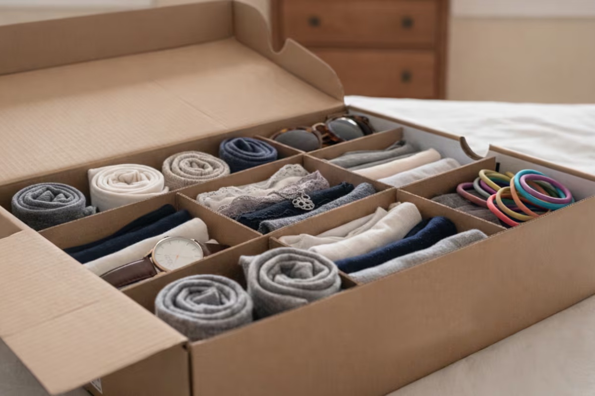 Ako imate kutije od tenisica, nemojte ih bacati: kako ih ponovno upotrijebiti za organizaciju doma u nekoliko minuta detail 2