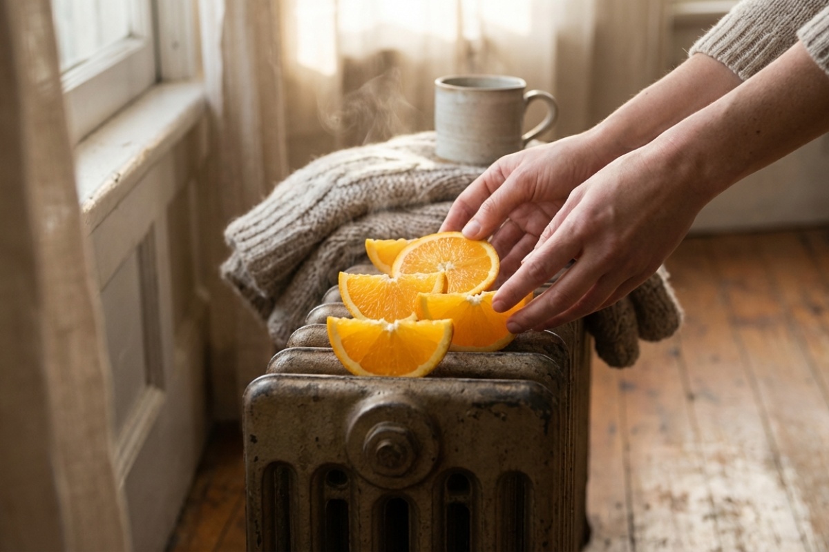 Režem na debele ploške i svake večeri stavljam na vrući radijator. Ujutro cijeli dom miriše, a ukućani se lakše bude. Domaći miris za sobu za zimu detail 2