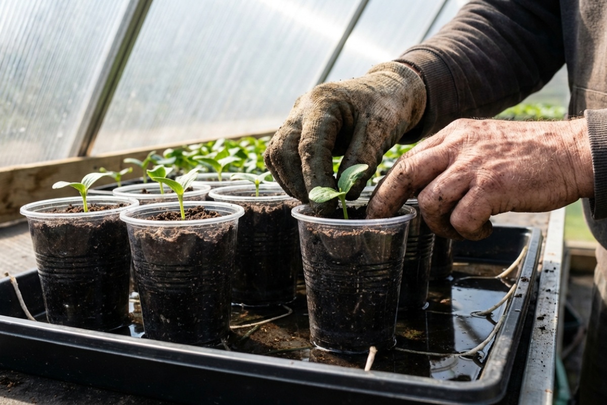 Sijem krastavce na ovaj način već 3 godine – i zaboravila sam na slabu rasadu: korijen je snažan, a nicanje 100% uspješno detail 2