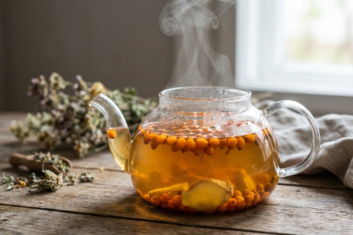 Umjesto običnog čaja pripremam ovaj napitak i djeca zimi nisu bolesna: koristim đumbir, pasji trn i crni čaj detail 2