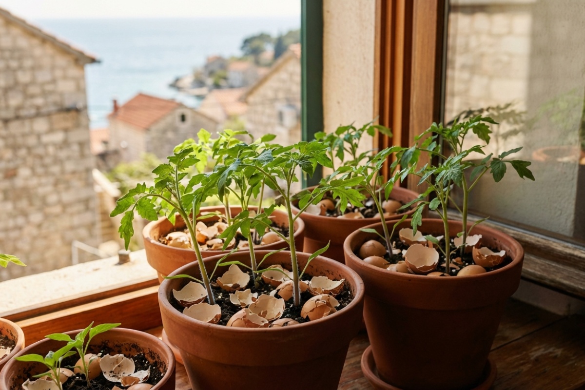 Nikada ne bacam ljuske jaja, već ih skupljam cijelu zimu: to je najbolja drenaža za presadnice rajčica detail 2