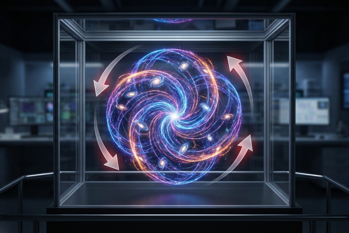 Znanstvenici otkrili divovsku kozmičku nit sa sinkroniziranom rotacijom galaksija detail 2