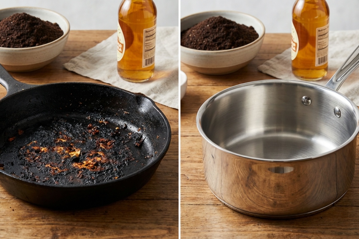 Pomiješajte talog kave s ovim kuhinjskim sastojkom: zagoreni lonci i tave bit će kao novi detail 2