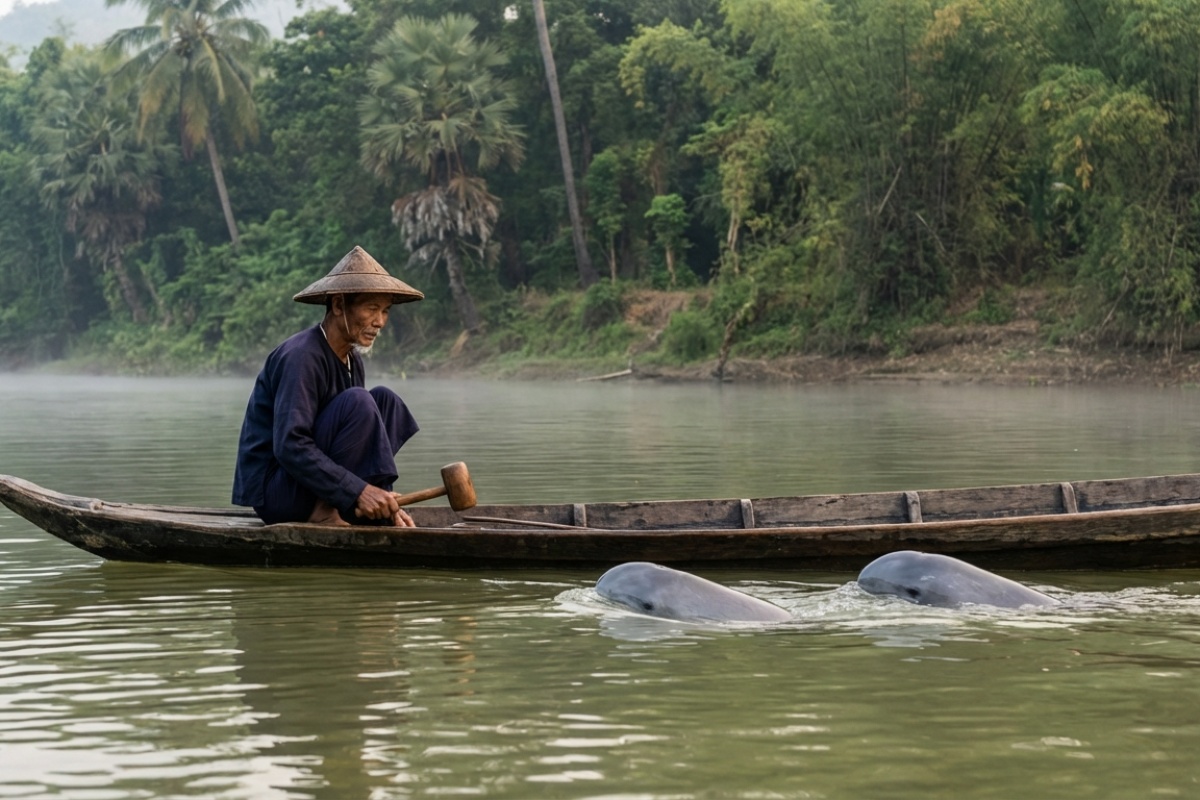 Zbogom najslađem dupinu na svijetu u Aziji – iravadijski dupin suočava se s kritičnim izumiranjem s manje od 100 preostalih jedinki u ključnim riječnim područjima detail 2