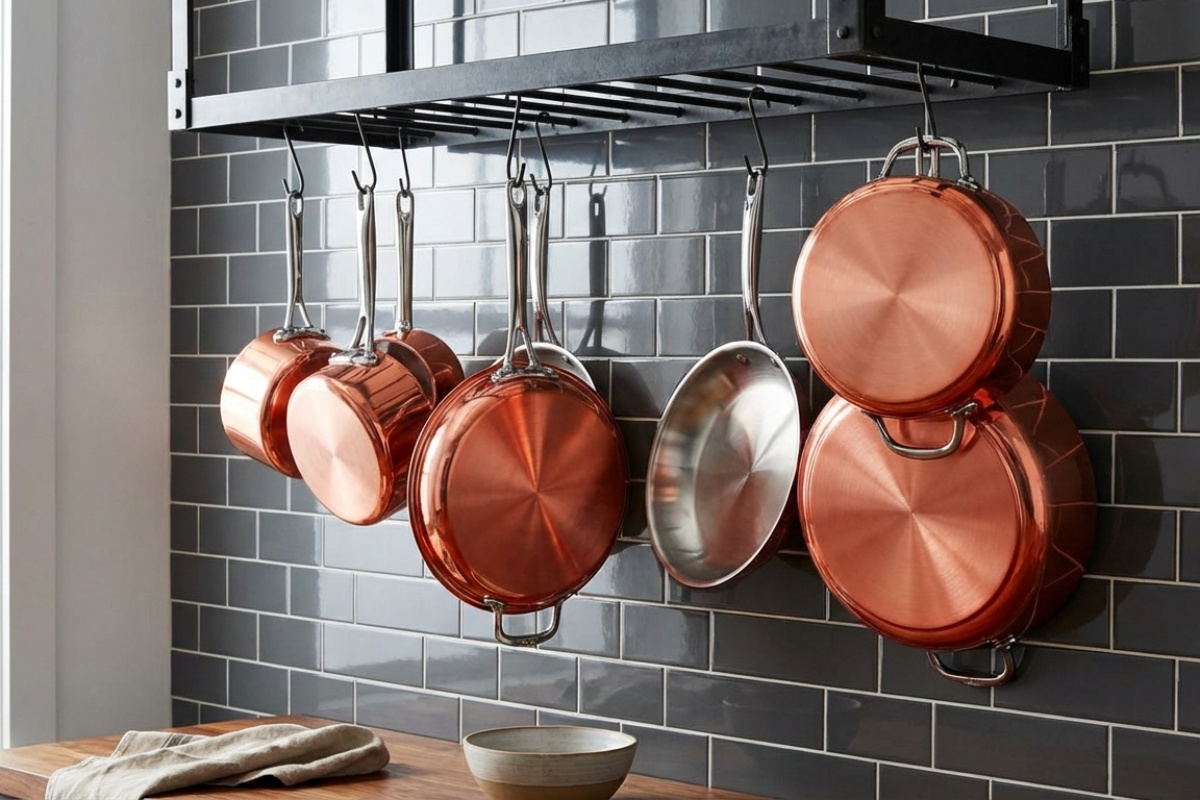 Pasta od sode bikarbone i limunovog soka koja čisti i posvjetljuje bakreno posuđe detail 2