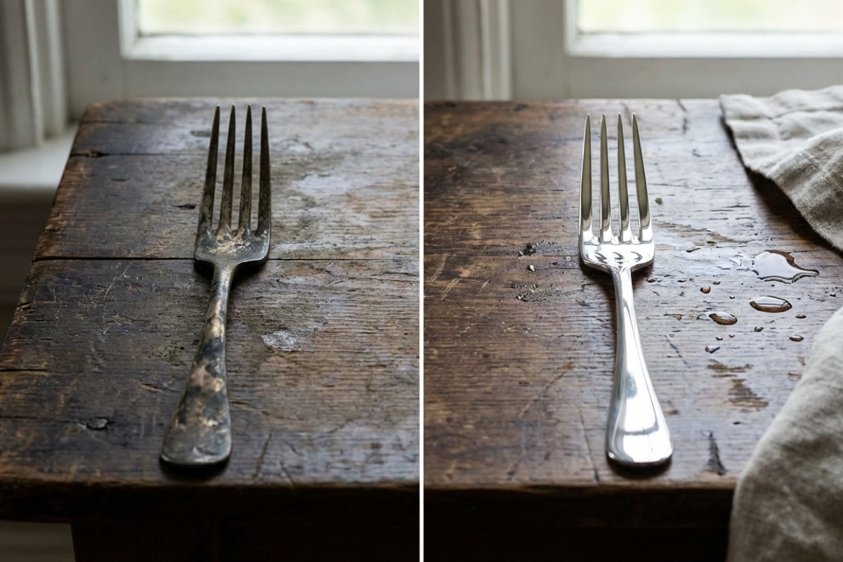 Žlice i vilice sjaje kao nove, iako im je 50-60 godina: a ja sam prirodno sredstvo za čišćenje zamalo bacila u smeće detail 2