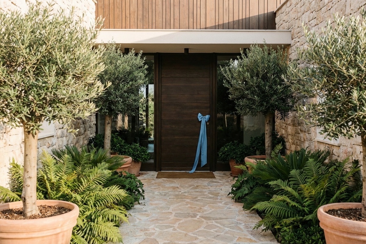 Nije zbog dekoracije: čemu služi vješanje plave vrpce na ulazna vrata detail 2