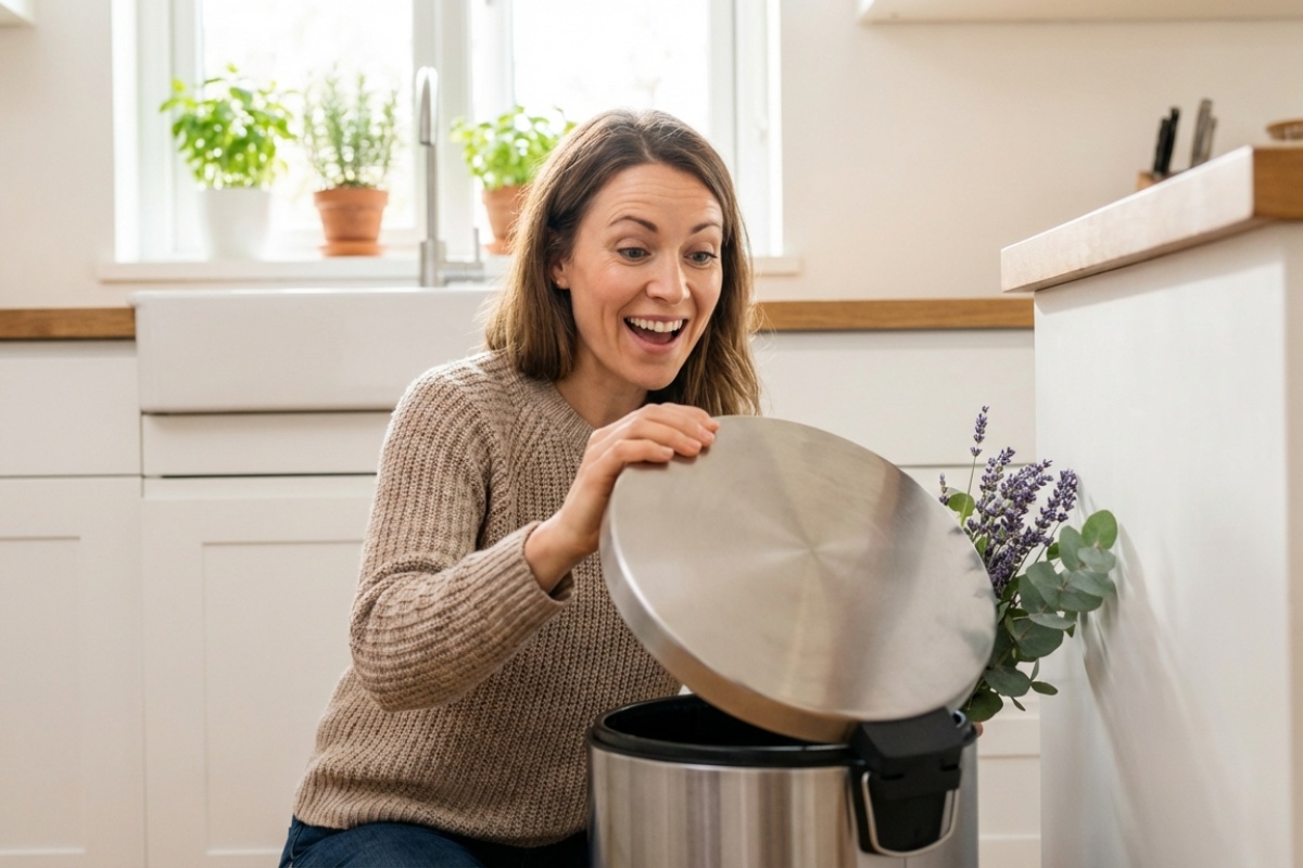 Zbogom, neugodan miris iz kante za smeće: stavite na dno, ispod vreće, pamučnu blazinicu namočenu ovim eterom detail 3