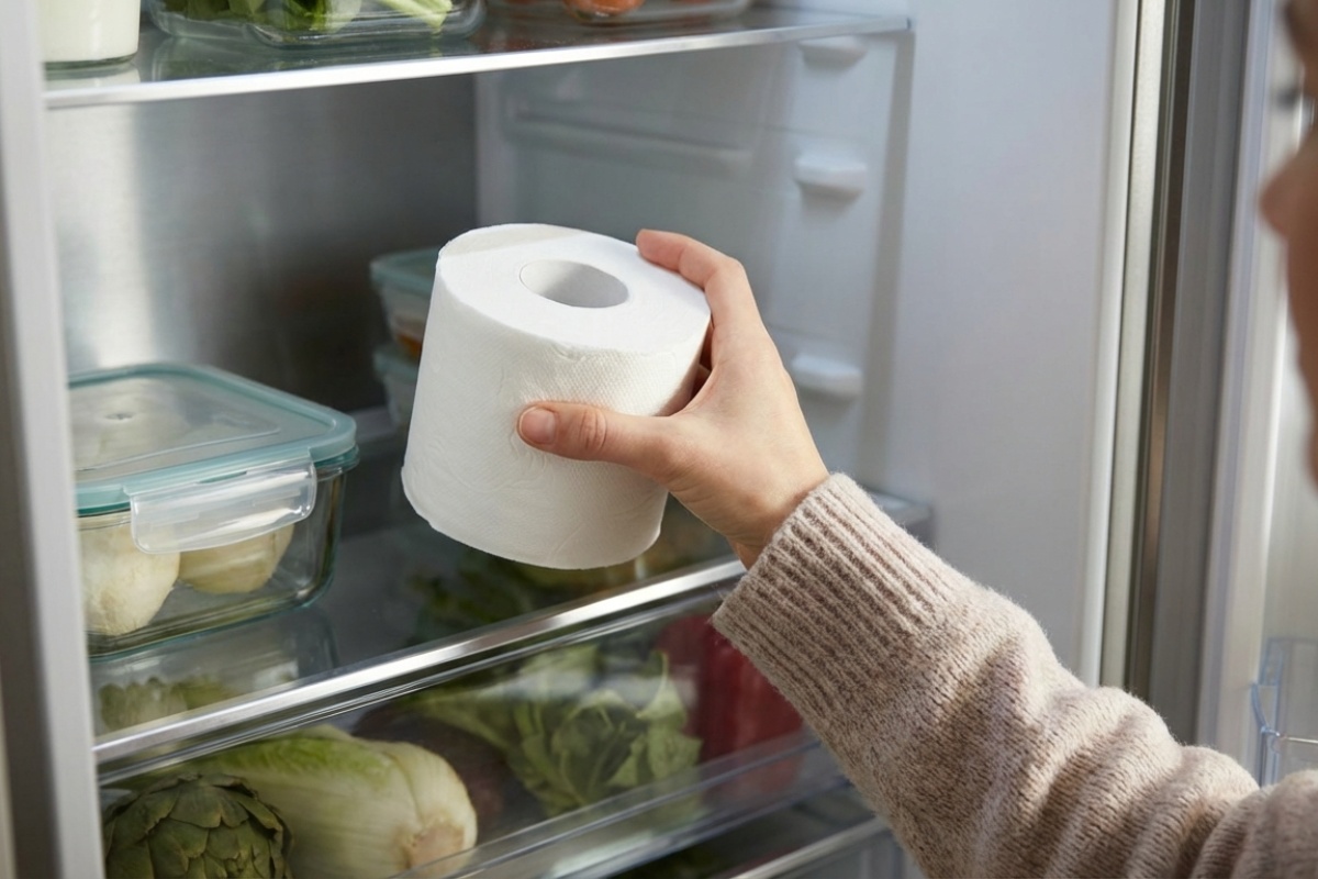 Zašto lukave domaćice stavljaju rolu toaletnog papira na policu hladnjaka: rezultat je vidljiv već nakon jednog dana detail 3