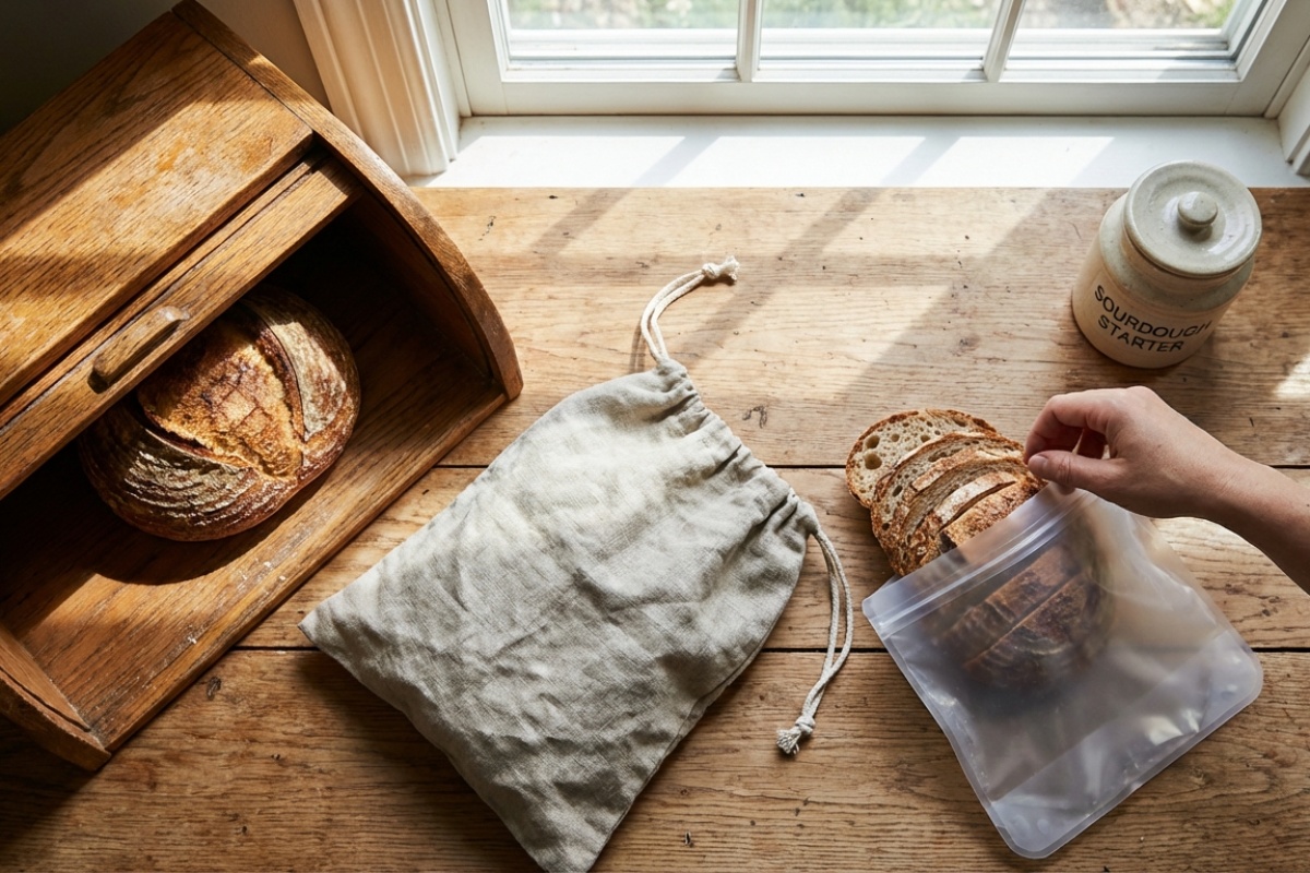 Kruh u krušnoj kutiji neće dugo ostati ustajao ako pored njega stavite polovicu ovog svježeg voća. detail 3
