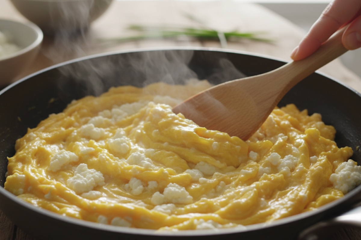 Dvije žlice na dva jaja. Kajgana će biti kremasta, zaboravit ćeš na suhe mrvice detail 3