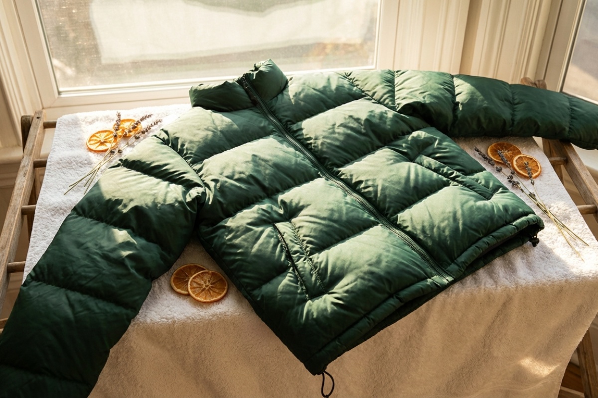 Kako pravilno oprati zimsku jaknu da ne izgubi oblik i da se punjenje ne zgruda detail 3