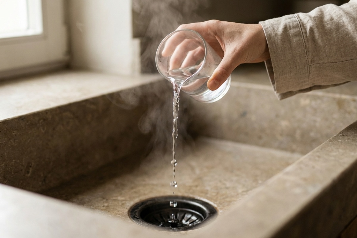 Bez octa i bez sode bikarbone: trik s pola čaše koji sam čisti odvod detail 3