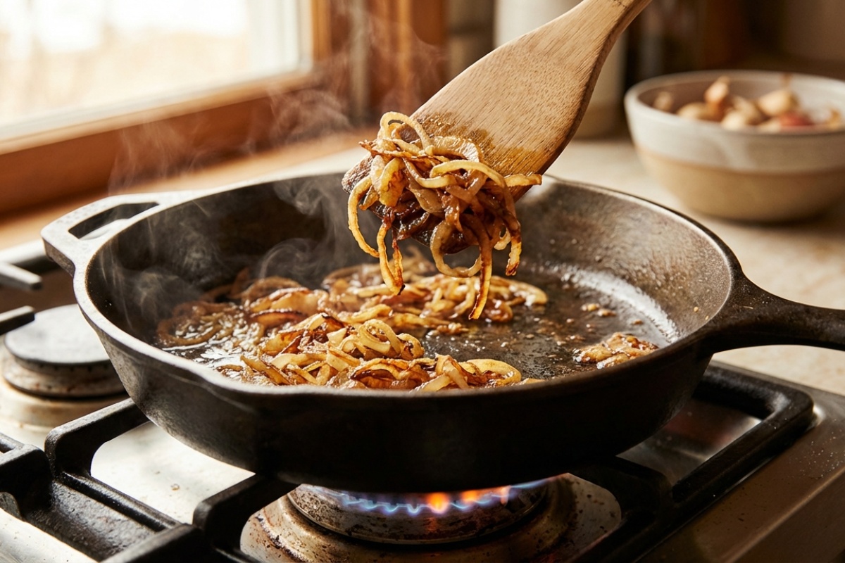 Zašto luk treba umočiti u brašno prije prženja? Trik iz zaboravljenih kuharica detail 3